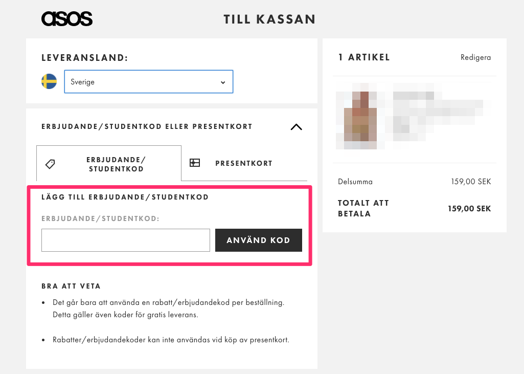 ASOS rabattkod: 20% eller 10% rabatt - 2026 | SökRabatt.se